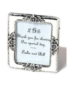 Beverly Clark Decorative Silver-Plated Mini Frame / Place Card Holder