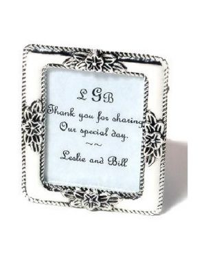 Beverly Clark Decorative Silver-Plated Mini Frame / Place Card Holder